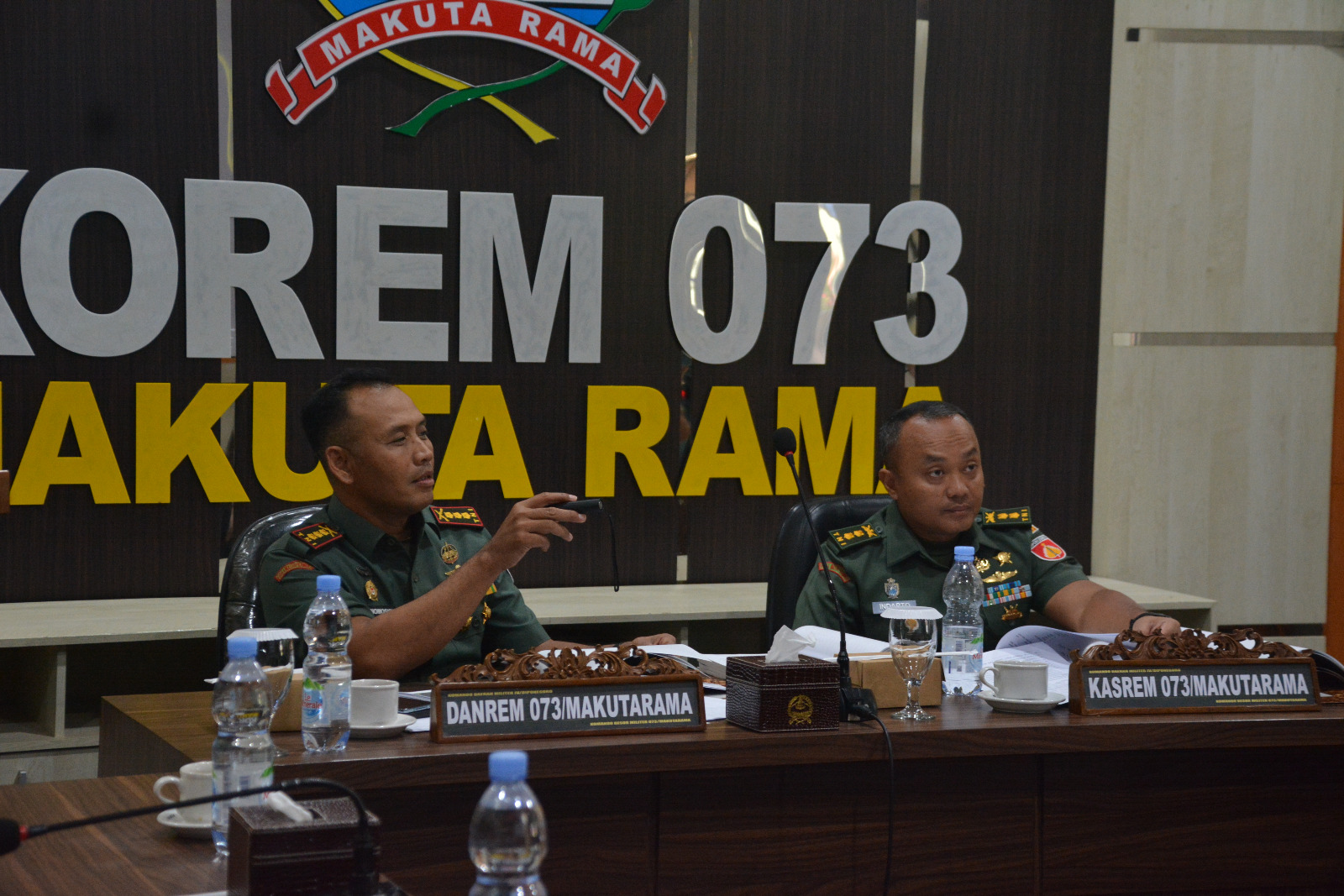 Korem 073/Makutarama Gelar Paparan Uji Siap Tempur Tingkat Kompi Yonif 410/Alugoro